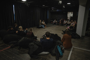 documentation of the action "On our knees"